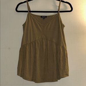 Mittoshop Women's Olive Green Camisole Top